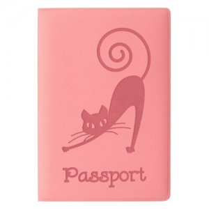 Комплект для паспорта, розовый, желтый STAFF