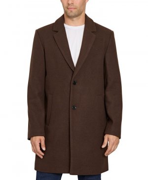 Мужское однобортное пальто на двух пуговицах , коричневый Sam Edelman