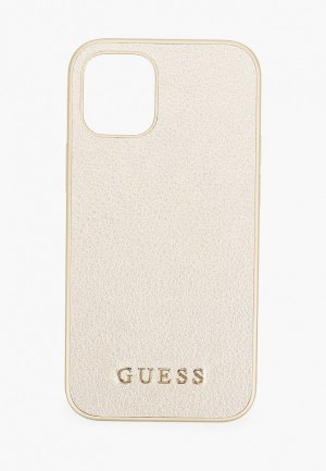 Чехол для iPhone Guess 12 mini (5.4), PU Iridescent Gold. Цвет: золотой