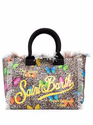 Пляжная сумка Vanity с леопардовым принтом Mc2 Saint Barth. Цвет: нейтральные цвета
