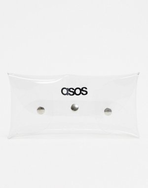 Складной прозрачный чехол для солнцезащитных очков -Очистить ASOS DESIGN