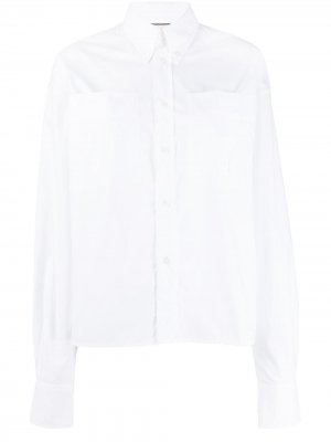 Рубашка с большими карманами Plan C. Цвет: белый