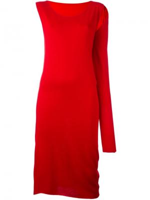 Вязаное платье Roxeane Mm6 Maison Margiela. Цвет: красный
