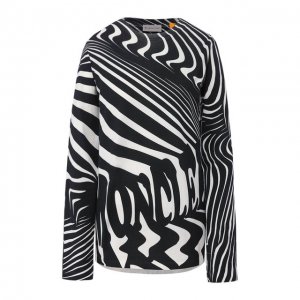 Лонгслив 0 Moncler Richard Quinn Genius. Цвет: чёрно-белый
