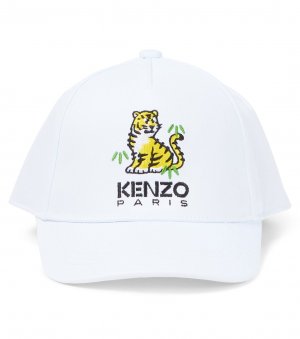 Хлопковая бейсболка с логотипом , мультиколор Kenzo Kids