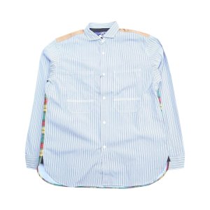 Рубашка Broad Stripe Long-Sleeve 'White/Blue/Green', белый Junya Watanabe MAN