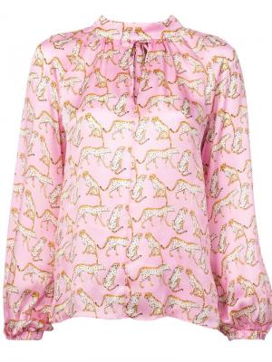 Блузка с принтом Milly. Цвет: розовый