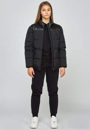 Зимняя куртка Zip Through Bubble SIKSILK, черный SikSilk