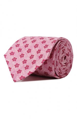 Шелковый галстук Kiton. Цвет: розовый