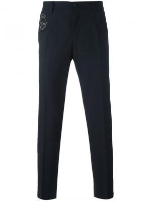 Классические брюки Dolce & Gabbana. Цвет: синий