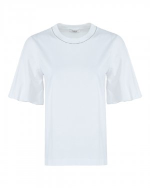 Хлопковая футболка Peserico. Цвет: белый