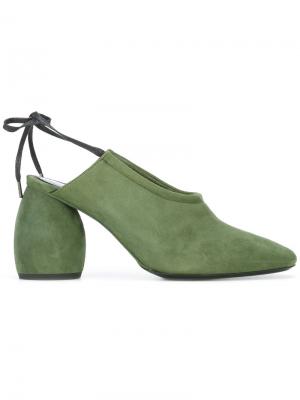 Туфли с ремешком на пятке Dries Van Noten. Цвет: зелёный