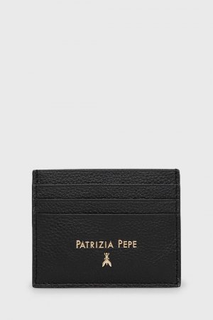 Кожаный футляр для карт, черный Patrizia Pepe