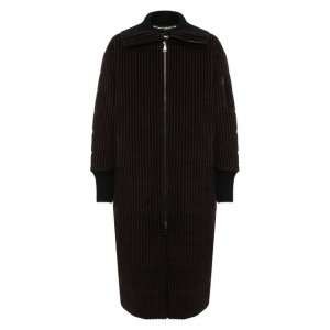Утепленное пальто Dolce & Gabbana. Цвет: коричневый