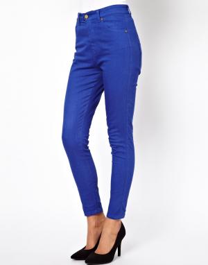 Цветные облегающие джинсы с завышенной талией 55DSL