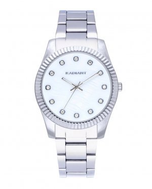 Женские часы Polinesia RA610201 из стали с серебристо-серым ремешком , серебро Radiant
