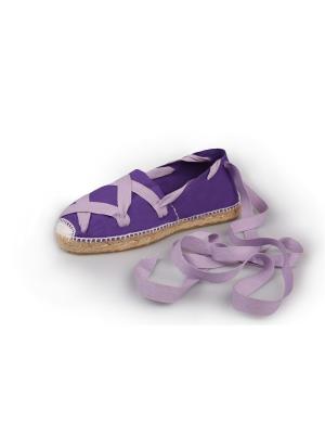 Эспадрильи женские La casa de espadrilles Classic Laces Purple. Цвет: фиолетовый