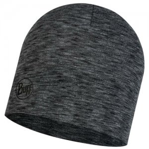 Шапка Merino Migweight Hat Multistripes Graphite Buff. Цвет: черный/серый