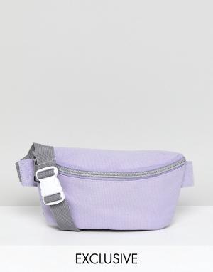 Эксклюзивная сумка-кошелек на пояс сиреневого цвета Mi-Pac. Цвет: фиолетовый