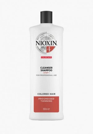 Шампунь Nioxin система 4, 1000 мл. Цвет: прозрачный