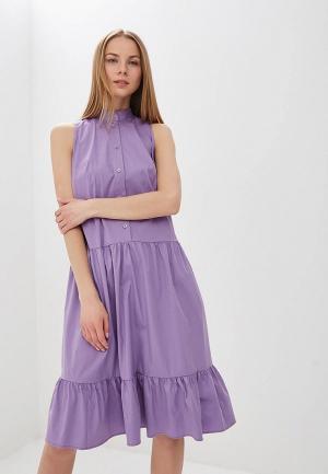 Платье L1FT. Цвет: фиолетовый