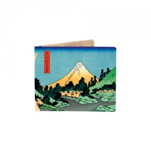 Кошелек New Nippon, фактура гладкая, матовая, мультиколор, голубой Wallet. Цвет: мультиколор