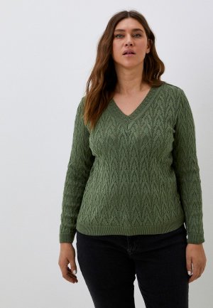 Пуловер Iglena. Цвет: зеленый