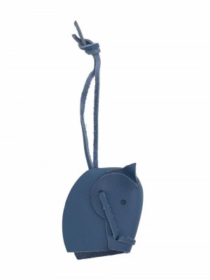 Подвеска на сумку 2000-го года Hermès. Цвет: синий