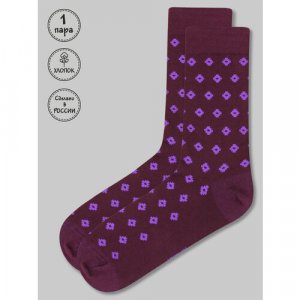Носки , размер 36-41, фиолетовый Kingkit. Цвет: фиолетовый