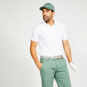 Рубашка-поло для гольфа с короткими рукавами Decathlon, белый INESIS