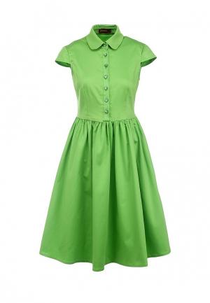 Платье Анна Чапман. Цвет: зеленый
