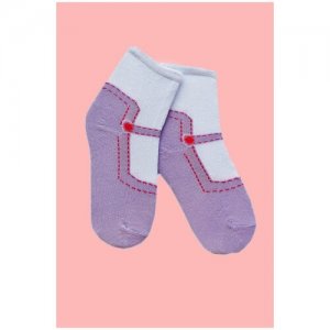 Носки для девочек, 3 пары, размер 14-16, фиолетовый Натали. Цвет: фиолетовый