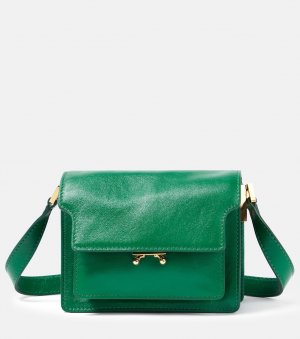 Кожаная сумка через плечо Trunk Mini , зеленый Marni