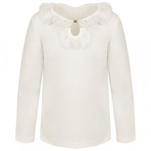 Школьная блуза , размер 152, бежевый Снег. Цвет: бежевый/молочный