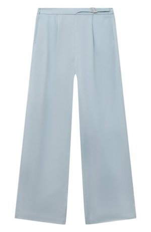 Атласные брюки Ermanno Scervino. Цвет: голубой