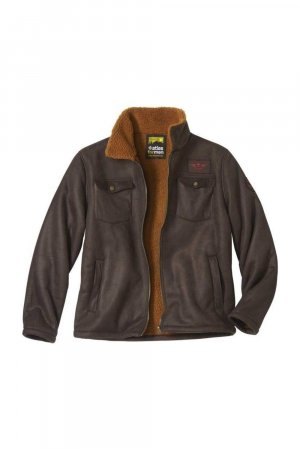 Водоотталкивающая куртка из искусственной замши , коричневый Atlas for Men