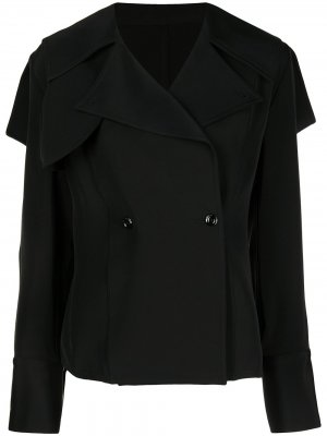 Двубортный пиджак Peter Do. Цвет: черный