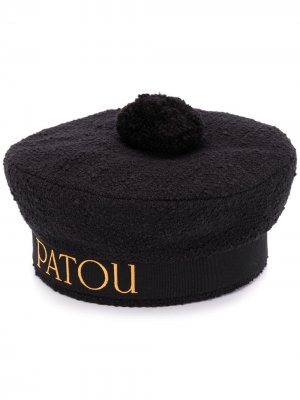 Берет с логотипом Patou. Цвет: черный