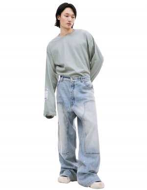 Широкие джинсы B45 с накладными карманами B1ARCHIVE