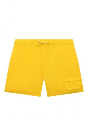 Плавки-шорты Dolce & Gabbana. Цвет: жёлтый