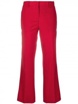 Укороченные расклешенные брюки Nº21. Цвет: красный