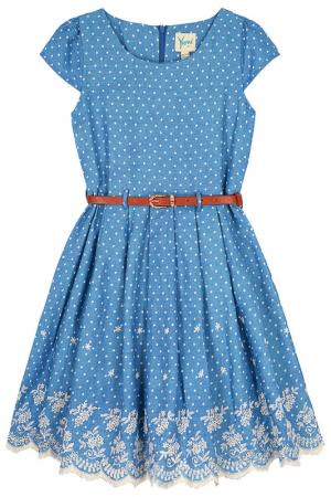 Платье Yumi girls. Цвет: синий