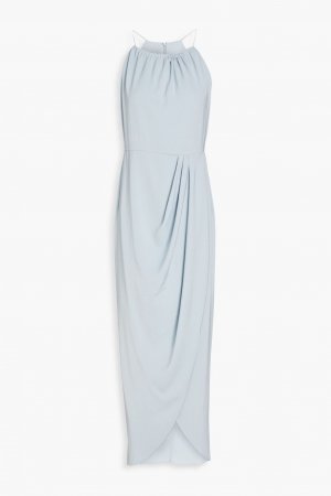 Атласное платье макси со сборками SHONA JOY, синий Joy