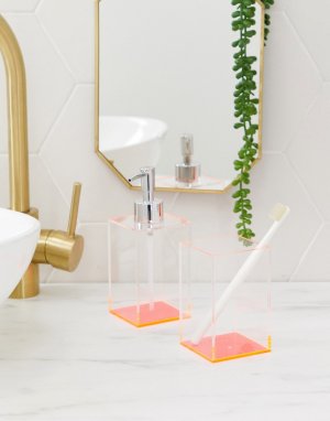 Набор розовых аксессуаров для ванной -Розовый By Savvy