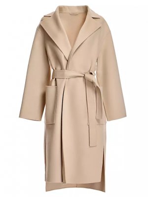 Пальто из шерсти и кашемира с поясом , цвет almond Maximilian