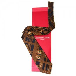 Красивый мужской галстук 56120 Christian Lacroix. Цвет: синий