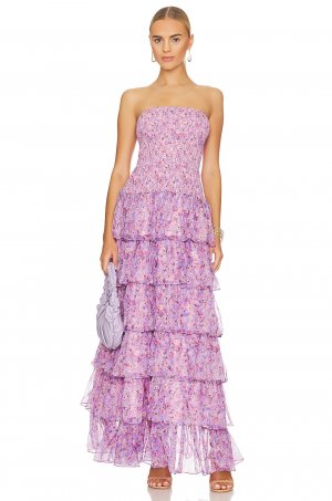 Платье Karina Gown, цвет Periwinkle Spring Blossom CAROLINE CONSTAS