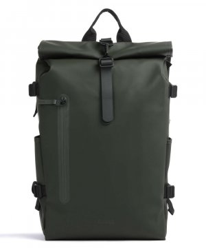Большой рюкзак с откидной крышкой 16 дюймов Полиэстер, Полиуретан , зеленый Rains