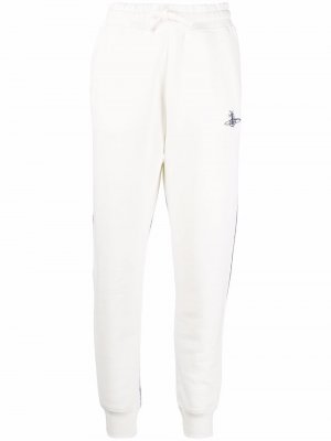 Спортивные брюки с фотопринтом Vivienne Westwood. Цвет: белый