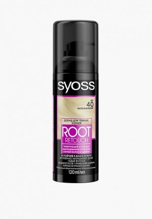 Спрей для волос Syoss Root Retouch Блонд темных корней, 120 мл. Цвет: прозрачный